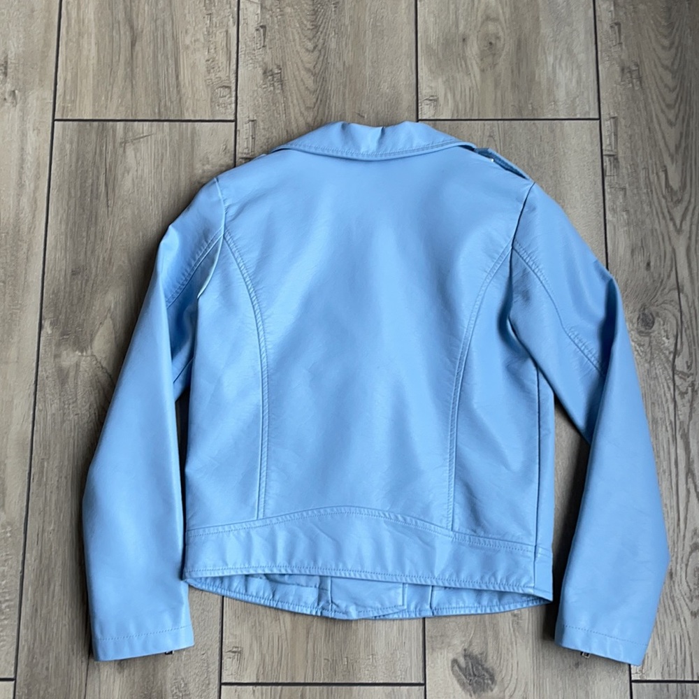 Forever 21 Girl Light Blue Faux Jacket Size 11/12 - Picture 2 of 16